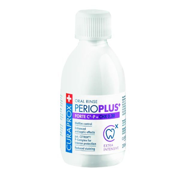 Ополаскиватель для полости рта Forte Perio plus Curaprox/Курапрокс 200мл курапрокс перио плюс протект ополаскиватель для полости рта с хлоргексидином 0 12% 200мл