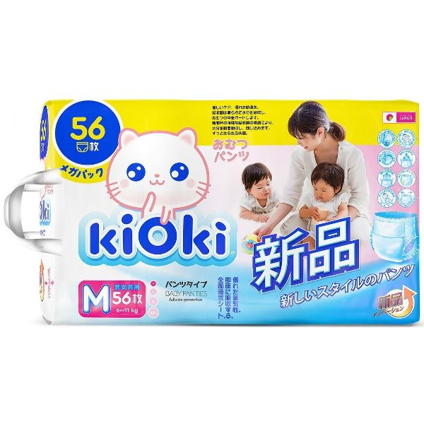 Kioki детские подгузники-трусики m (6-11 кг) 56 шт. фото №2