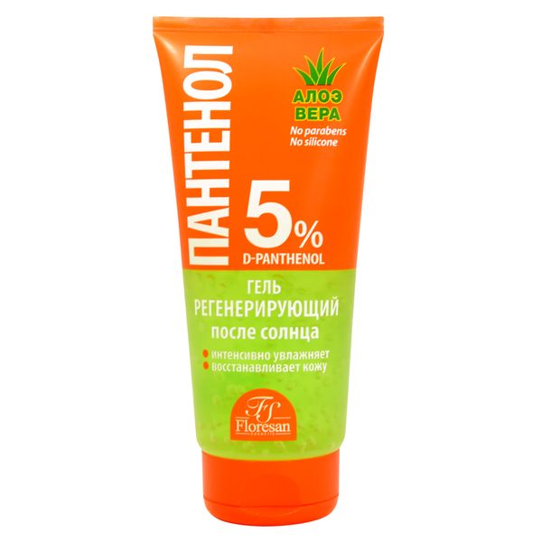 Гель после солнца регенерирующий алое-вера Пантенол FloresanФлоресан 150мл 144₽