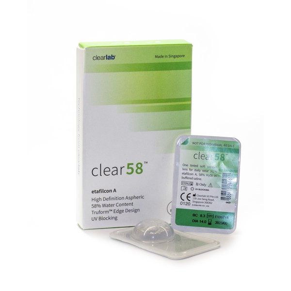 Линзы контактные ClearLab Clear 58 (8.3/-6,00) 6шт
