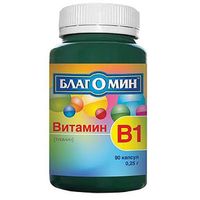 Благомин витамин в1 (тиамин) капсулы 2,5мг 0,25г 90шт, миниатюра фото №3