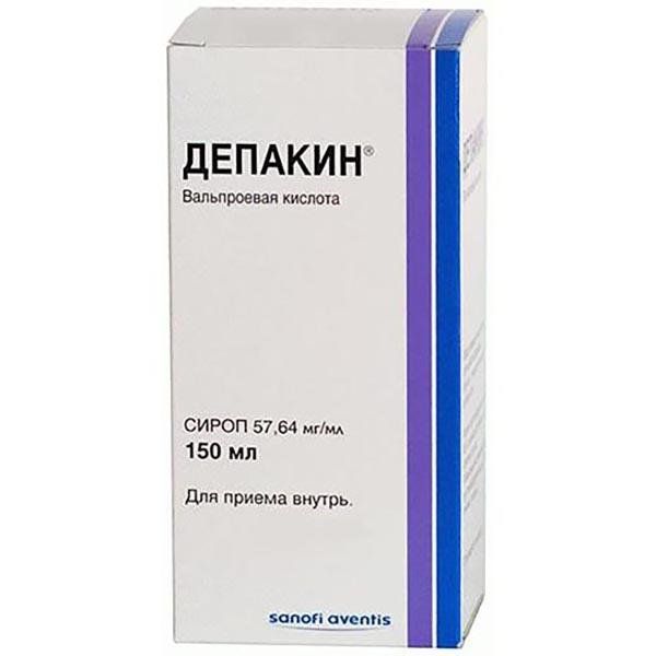 Депакин сироп 57,64мг/мл 150мл