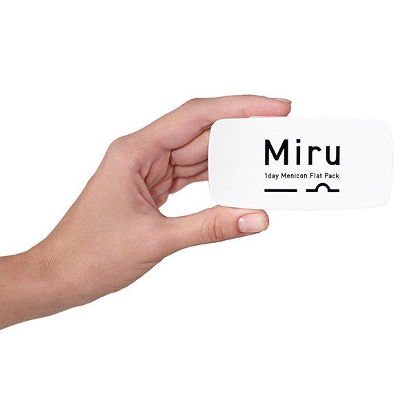 Купить Линзы контактные однодневные мягкие Miru 1day Flat Pack Menicon (-1, 00/8, 6/14, 2) 30шт, Menicon Co., Ltd., Япония