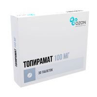 Топирамат таблетки п/о плен. 100мг 30шт