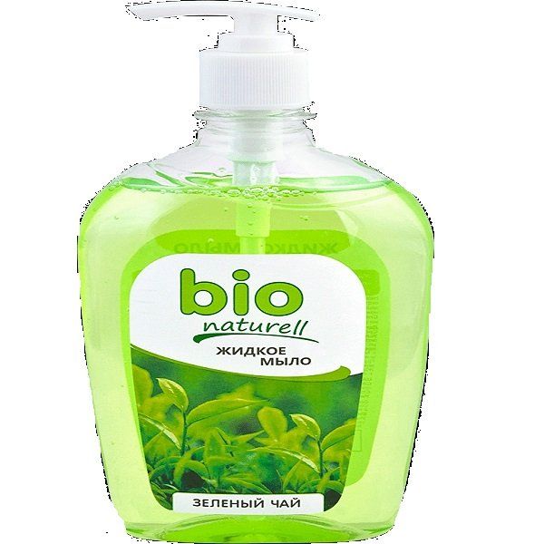 Мыло жидкое с дозатором Зеленый чай Bio Naturell 500мл НПО Эльфа 579450 - фото 1
