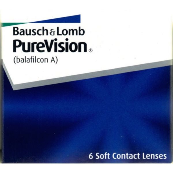 Контактные линзы длительного ношения purevision 6 шт 8,6, -1,75 bausch+lomb