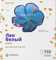 Лен белый Vitateka/Витатека семена 150г