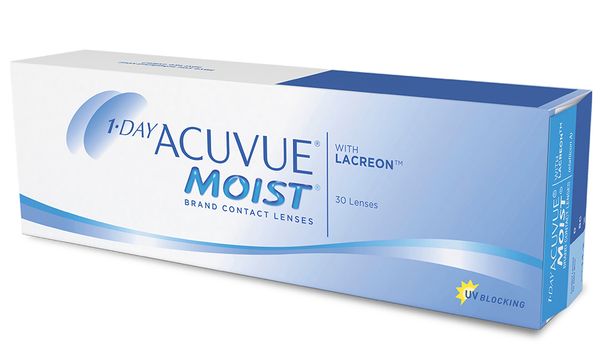 Линзы контактные Acuvue 1 Day Moist with Lacreon (-1.25/8.5/14.2) 30шт фото №3