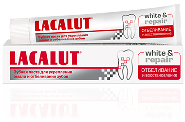 Паста зубная White&Repair Lacalut/Лакалют 75мл фото №2