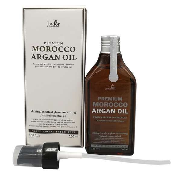 Марокканское масло аргановое для волос Premium morocco argan hair oil Lador 100мл