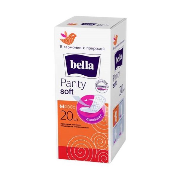 Прокладки Bella (Белла) Panty Soft ежедневные 20 шт. ООО Белла 573307 Прокладки Bella (Белла) Panty Soft ежедневные 20 шт. - фото 1