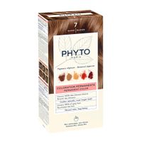 Набор Phyto/Фито: Краска-краска для волос 50мл тон 7 Блонд+Молочко 50мл+Маска-защита цвета 12мл+Перчатки
