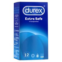 Презервативы утолщенные с дополнительной смазкой Extra Safe Durex/Дюрекс 12шт