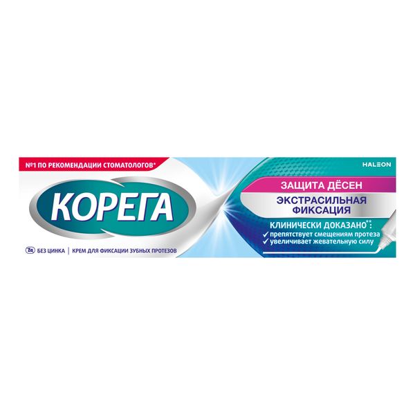 Крем для фиксации зубных протезов защита десен Corega/Корега 40г фото №7