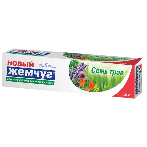 цена Паста зубная семь трав Новый жемчуг 100мл