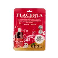 Маска для лица тканевая с экстрактом плаценты Placenta Ekel/Екель 25мл