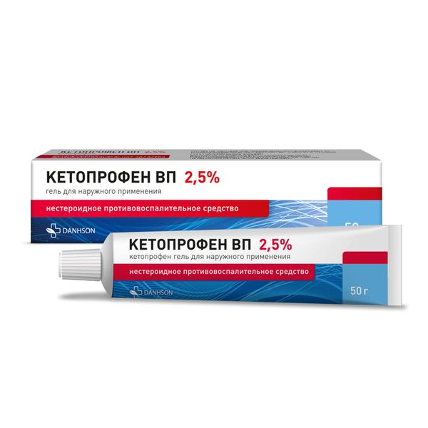 Кетопрофен ВП гель для наружного применения 2,5% 50г кетопрофен акос гель для наружного применения 5% 100г