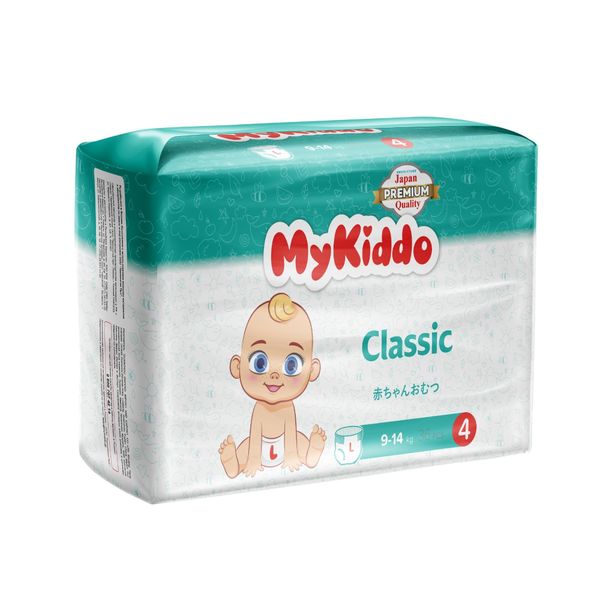Подгузники-трусики для детей Classic MyKiddo 9-14кг 36шт р.L подгузники для взрослых tena pants normal трусики м 10 шт