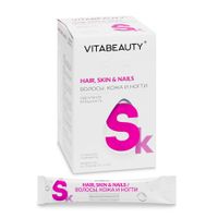Витамины для кожи, волос, ногтей вкус грейпфрута Vitabeauty/Витабьюти жидкость для приема внутрь стик 10мл 30шт, миниатюра