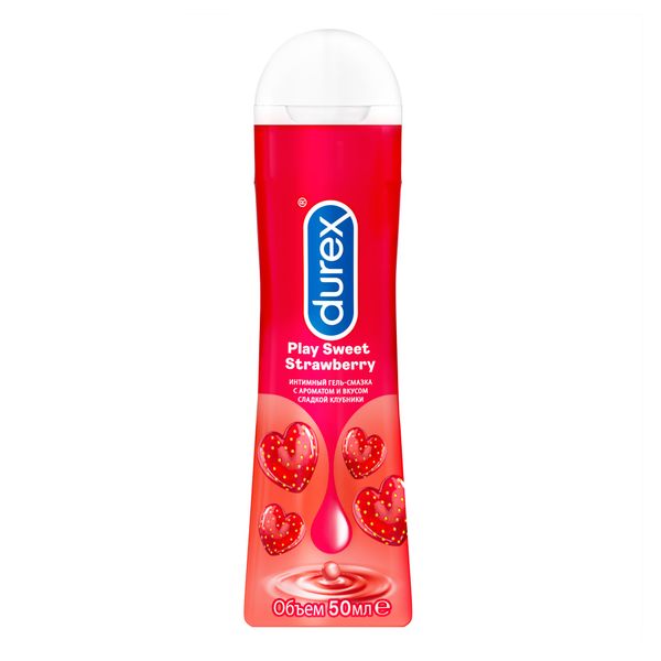 Гель-смазка с ароматом клубники Play Sweet Strawberry Durex/Дюрекс фл. 50мл