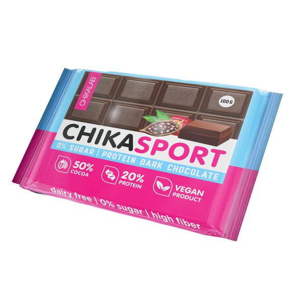 Шоколад темный ChikaLab 100г шоколад победа 100г 57% темный б сахара на стевии