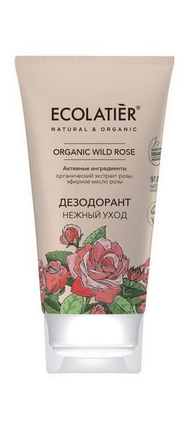 Дезодорант Нежный уход Серия Organic Wild Rose, Ecolatier Green 40 мл