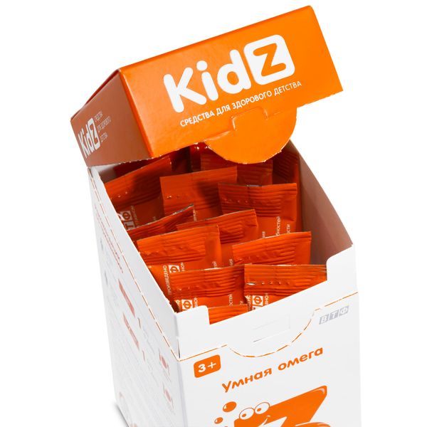 Кидз умная омега для детей с 3 лет жидкость для приема внутрь саше-пакет 10мл 14шт фото №4