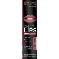 Набор EVELINE Эвелин помада мат.Oh my lips 4,5мл №6+Карандаш для губ 12-Pink Lips max intense colour