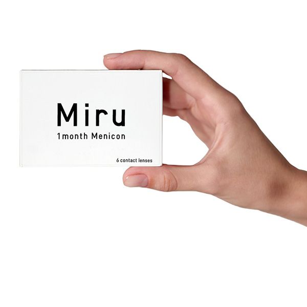 Купить Линзы контактные ежемесячной замены силикон-гидрогелевые Miru 1month Menicon (-4, 00/8, 6/14, 0) 6шт, Menicon Co., Ltd., Япония