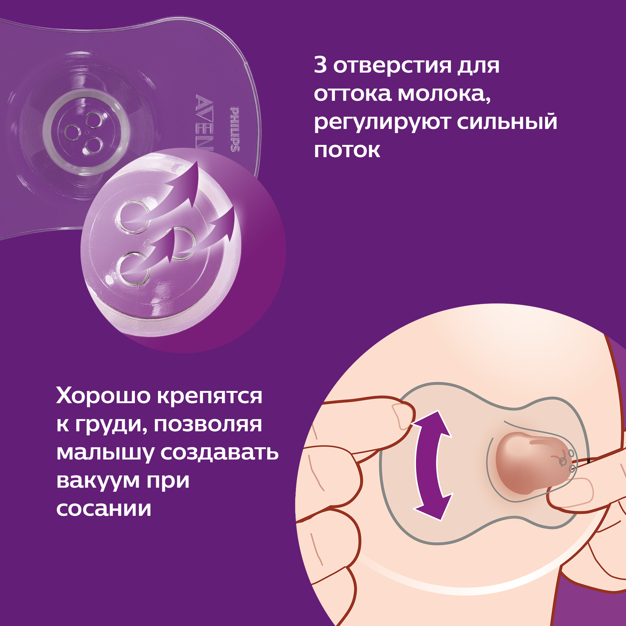 Накладки защитные на соски Philips Avent/Авент маленькие, 2шт, р.S  (SCF153/01) купить в Москве, честные отзывы покупателей