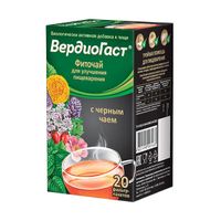 ВердиоГаст с черным чаем фиточай фильтр-пакеты 1,5г 20шт, миниатюра фото №3