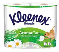 Бумага туалетная трехслойная с ароматом ромашки Kleenex/Клинекс 4шт