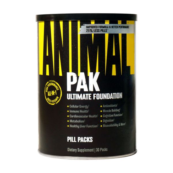 Витаминно-минеральный комплекс спортивный PАК Animal порции 30шт витаминно минеральный комплекс animal pak 30 шт