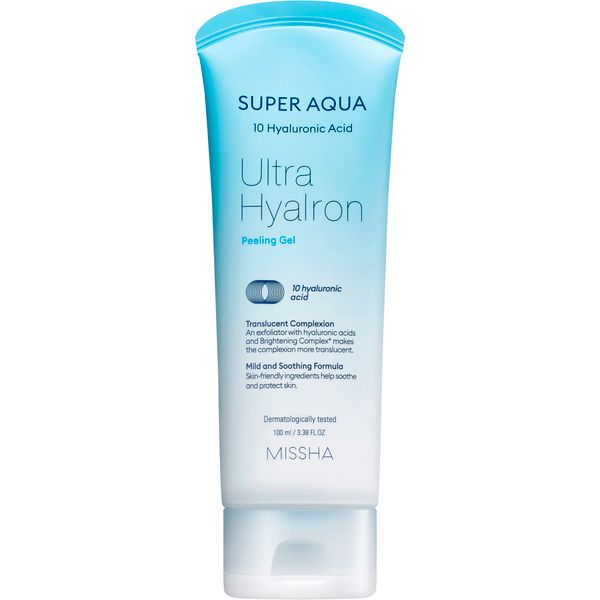 цена Гель-скатка для всех типов кожи лица Super Aqua Ultra Hyalron Missha туба 100мл