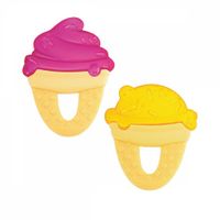 Чикко игрушка-прорезыватель fresh relax "мороженое" желтое от 4мес. (310412059), миниатюра