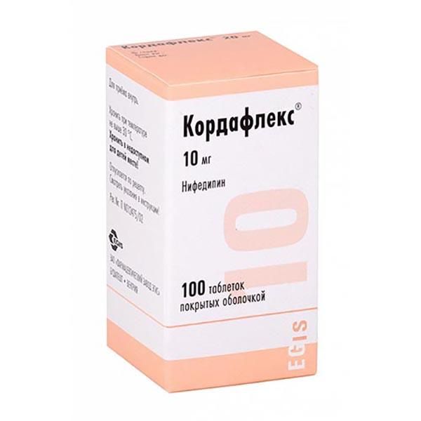 Кордафлекс таблетки п/о плен. фл. 10мг 100шт