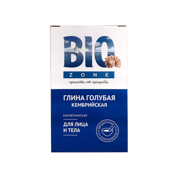 Глина косметическая для лица и тела голубая кембрийская BioZone/Биозон 100г глина косметическая голубая 100г