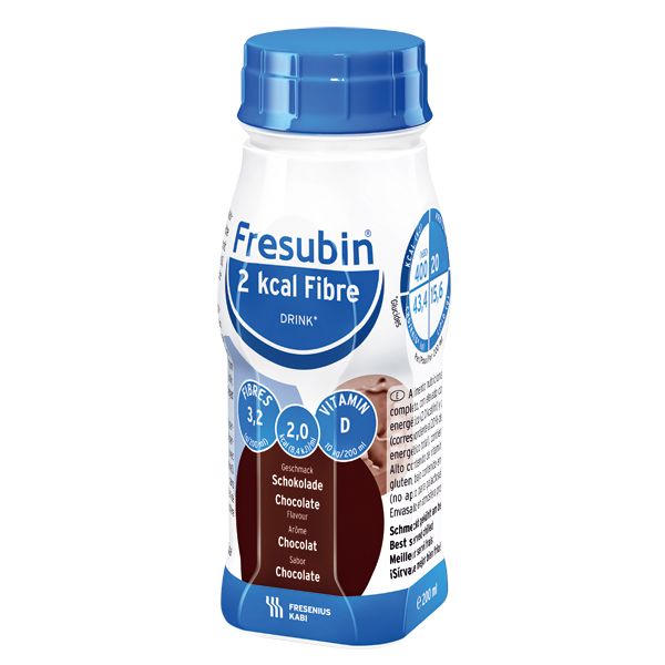 Напиток Фрезубин 2ккал с пищевыми волокнами со вкусом шоколада бут. 200мл 4шт фото №3