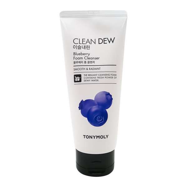 Пенка для умывания очищающая с экстрактом черники Clean dew blueberry foam cleanser TONYMOLY 180мл Cosmecca Korea Co. Ltd 2134694 - фото 1