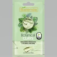 Маска веганская с зелёной глиной botanical clays bielenda 8 г