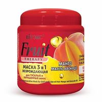 Маска для тусклых и окрашенных волос возрождающая 3в1 Манго масло авокадо Витэкс Fruit Therapy 450мл