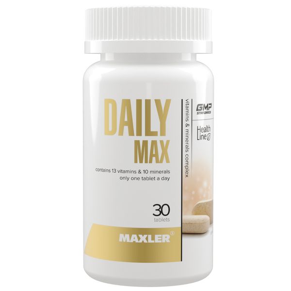 Дейли Макс таблетс Maxler/Макслер таблетки 1500мг 30шт витамин д3 maxler макслер таблетки 400мг 180шт