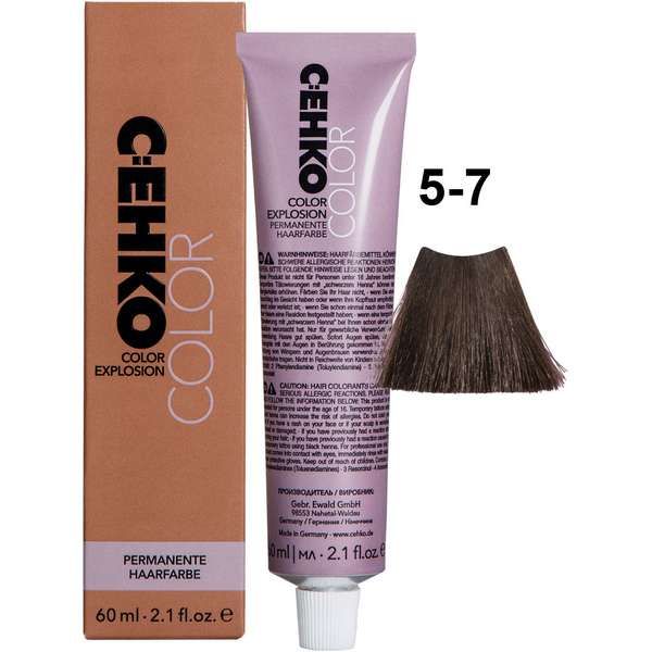 Крем-краска для волос 5/7 Темный шоколад Color Explosion C:ehko 60мл