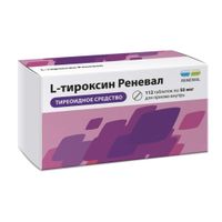 L-тироксин Реневал таблетки 50мкг 112шт, миниатюра фото №4