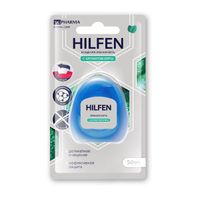 Нить зубная вощеная с ароматом мяты BC Pharma Hilfen/Хилфен 50м