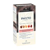 Набор Phyto/Фито: Краска-краска для волос 50мл тон 4 Шатен+Молочко 50мл+Маска-защита цвета 12мл+Перчатки