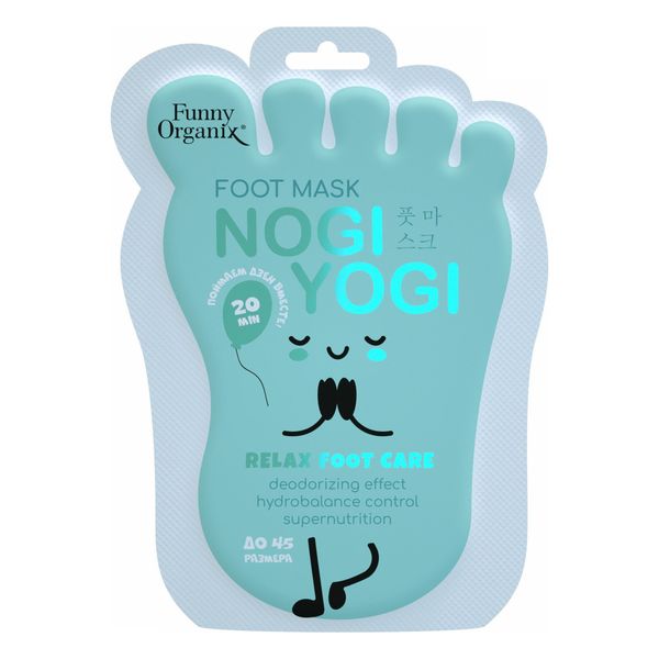 Маска-носочки для ухода за кожей ног ультрасмягчающая Funny Organix/Фанни Органикс 40г Guangzhou Opseve Cosmetics