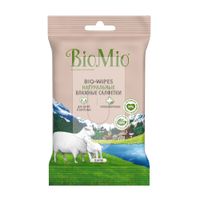 Салфетки влажные натуральные с экстрактом хлопка Bio-Wipes BioMio/БиоМио 15шт миниатюра