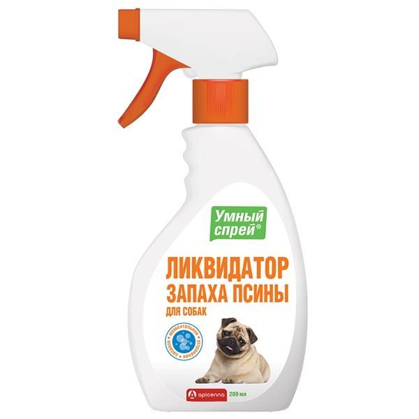 Купить Умный спрей Ликвидатор запаха псины для собак 200мл, ООО Апиценна , Россия