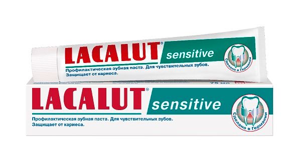 Паста зубная Sensitive Lacalut/Лакалют 75мл паста зубная sensitive lacalut лакалют 90г
